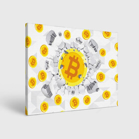 Холст прямоугольный с принтом БИТКОИН | BITCOIN в городе Новоалтайск, 100% ПВХ |  | Тематика изображения на принте: bitcoin | blockchain | btc | cardano | crypto | ethereum | polkadot | tether | xrp | бинанс | биткоин | блокчейн | валюта | деньги | криптовалюта | майнер | майнинг | цифровая валюта | цифровое золото | эфир