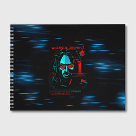 Альбом для рисования с принтом WHERES JOHNNY? SAMURAI в городе Новоалтайск, 100% бумага
 | матовая бумага, плотность 200 мг. | Тематика изображения на принте: cyberpunk 2077 | hacker | maelstrom | militech | quadra | samurai | sci fi | technology | trauma team | v | будущее | игра | иероглифы | киану ривз | кибер | киберпанк | киборг | киборги | корпорация | лого | милитек | панк | роботы | самурай | т
