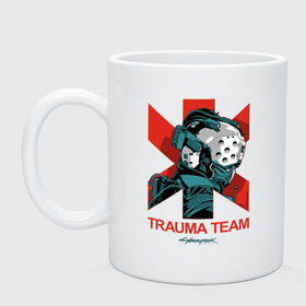 Кружка керамическая с принтом TRAUMA TEAM Cyberpunk 2077 в городе Новоалтайск, керамика | объем — 330 мл, диаметр — 80 мм. Принт наносится на бока кружки, можно сделать два разных изображения | Тематика изображения на принте: cyberpunk 2077 | hacker | maelstrom | militech | quadra | samurai | sci fi | technology | trauma team | v | будущее | игра | иероглифы | киану ривз | кибер | киберпанк | киборг | киборги | корпорация | лого | милитек | панк | роботы | самурай | т