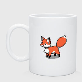 Кружка керамическая с принтом Minecraft Pixel art fox в городе Новоалтайск, керамика | объем — 330 мл, диаметр — 80 мм. Принт наносится на бока кружки, можно сделать два разных изображения | Тематика изображения на принте: art | fox | minecraft | pixel | квадратики | лис | лиса | лисенок | лисичка | майнкрафт | пиксели | пиксель