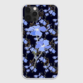 Чехол для iPhone 12 Pro Max с принтом Незабудки в городе Новоалтайск, Силикон |  | Тематика изображения на принте: весна | кристаллы | незабудка | полевые цветы | цветы