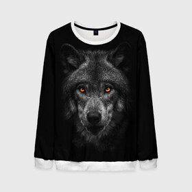 Мужской свитшот 3D с принтом Evil Wolf в городе Новоалтайск, 100% полиэстер с мягким внутренним слоем | круглый вырез горловины, мягкая резинка на манжетах и поясе, свободная посадка по фигуре | Тематика изображения на принте: animal | beast | dark | darkness | evil | moon | nigth | tegunvteg | werwolf | wild | wolf | вервольф | вой | волк | волки | волчара | дикий | животное | зверь | клык | клыки | луна | ночь | оборотень | полнолуние