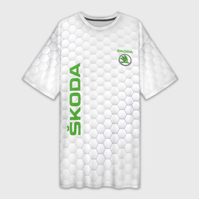 Платье-футболка 3D с принтом SKODA в городе Новоалтайск,  |  | auto | skoda | sport | авто | автомобили | автомобиль | автомобильные | бренд | внедорожники | легковые | марка | пикапы | спорт
