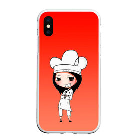Чехол для iPhone XS Max матовый с принтом Повар девушка манга в городе Новоалтайск, Силикон | Область печати: задняя сторона чехла, без боковых панелей | аниме | арт | готовка | градиент | девочка | девушка | детский | еда | кавай | манга | мило | мультяшный | персонаж | повар | рисунок | чиби