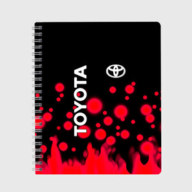 Тетрадь с принтом Toyota в городе Новоалтайск, 100% бумага | 48 листов, плотность листов — 60 г/м2, плотность картонной обложки — 250 г/м2. Листы скреплены сбоку удобной пружинной спиралью. Уголки страниц и обложки скругленные. Цвет линий — светло-серый
 | auto | boy | car | japan car | machine | man | mark | toyota | toyota land cruiser | toyota sport | автобренды | автомобили | водитель | логотипы автомобилей | мальчикам | машины | мужские | тачки | тойота | тойота камри | тойота марк | япон