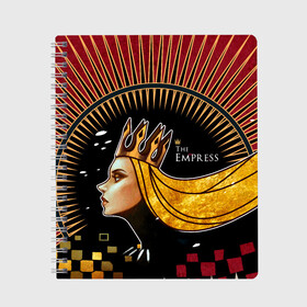 Тетрадь с принтом AK47 The Empress Императрица в городе Новоалтайск, 100% бумага | 48 листов, плотность листов — 60 г/м2, плотность картонной обложки — 250 г/м2. Листы скреплены сбоку удобной пружинной спиралью. Уголки страниц и обложки скругленные. Цвет линий — светло-серый
 | Тематика изображения на принте: 47 | ak | ak47 | cs go | empress | ак | ак 47 | го | императрица | королева | кс | ксго | паттерн | профиль | скин | скины | текстура