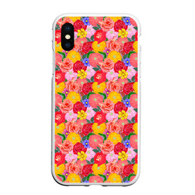 Чехол для iPhone XS Max матовый с принтом Цветы в городе Новоалтайск, Силикон | Область печати: задняя сторона чехла, без боковых панелей | Тематика изображения на принте: 8 марта | афродита | весна | влюбленность | жена | женский день | красота | купидон | любимая | любовь | мама | отношения | подарок девушке | подарок маме | подруга | половинка | поцелуй | праздник