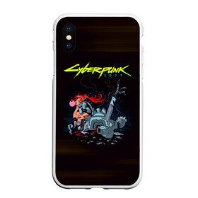 Чехол для iPhone XS Max матовый с принтом Cyberpunk 2077 киберубийство в городе Новоалтайск, Силикон | Область печати: задняя сторона чехла, без боковых панелей | Тематика изображения на принте: cyberpunk 2077 | hacker | maelstrom | militech | quadra | samurai | sci fi | technology | trauma team | v | будущее | игра | иероглифы | киану ривз | кибер | киберпанк | киборг | киборги | корпорация | лого | милитек | панк | роботы | самурай | т