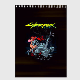 Скетчбук с принтом Cyberpunk 2077 киберубийство в городе Новоалтайск, 100% бумага
 | 48 листов, плотность листов — 100 г/м2, плотность картонной обложки — 250 г/м2. Листы скреплены сверху удобной пружинной спиралью | Тематика изображения на принте: cyberpunk 2077 | hacker | maelstrom | militech | quadra | samurai | sci fi | technology | trauma team | v | будущее | игра | иероглифы | киану ривз | кибер | киберпанк | киборг | киборги | корпорация | лого | милитек | панк | роботы | самурай | т