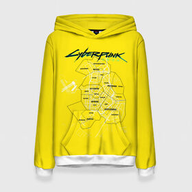 Женская толстовка 3D с принтом Cyberpunk 2077 карта города в городе Новоалтайск, 100% полиэстер  | двухслойный капюшон со шнурком для регулировки, мягкие манжеты на рукавах и по низу толстовки, спереди карман-кенгуру с мягким внутренним слоем. | cyberpunk 2077 | hacker | maelstrom | militech | quadra | samurai | sci fi | technology | trauma team | v | будущее | игра | иероглифы | киану ривз | кибер | киберпанк | киборг | киборги | корпорация | лого | милитек | панк | роботы | самурай | т