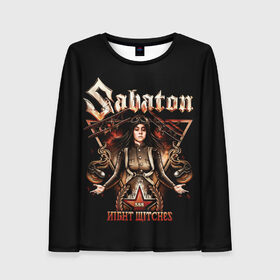 Женский лонгслив 3D с принтом Sabaton в городе Новоалтайск, 100% полиэстер | длинные рукава, круглый вырез горловины, полуприлегающий силуэт | heavy metal | sabaton | группы | метал | музыка | сабатон | хэви метал