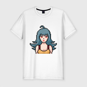 Мужская футболка хлопок Slim с принтом Pixel art anime в городе Новоалтайск, 92% хлопок, 8% лайкра | приталенный силуэт, круглый вырез ворота, длина до линии бедра, короткий рукав | anime | art | girl | manga | pixel | аниме | арт | девушка | манга | пиксель