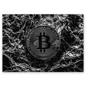 Поздравительная открытка с принтом БИТКОИН | BITCOIN в городе Новоалтайск, 100% бумага | плотность бумаги 280 г/м2, матовая, на обратной стороне линовка и место для марки
 | bitcoin | blockchain | btc | cardano | crypto | ethereum | polkadot | tether | xrp | бинанс | биткоин | блокчейн | валюта | деньги | криптовалюта | майнер | майнинг | цифровая валюта | цифровое золото | эфир