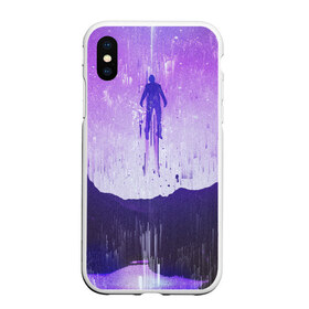 Чехол для iPhone XS Max матовый с принтом Парящий в небесах в городе Новоалтайск, Силикон | Область печати: задняя сторона чехла, без боковых панелей | космос | небеса | парит | человек