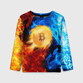 Детский лонгслив 3D с принтом БИТКОИН | BITCOIN FIRE в городе Новоалтайск, 100% полиэстер | длинные рукава, круглый вырез горловины, полуприлегающий силуэт
 | bitcoin | blockchain | btc | cardano | crypto | ethereum | polkadot | tether | xrp | бинанс | биткоин | блокчейн | валюта | деньги | криптовалюта | майнер | майнинг | цифровая валюта | цифровое золото | эфир