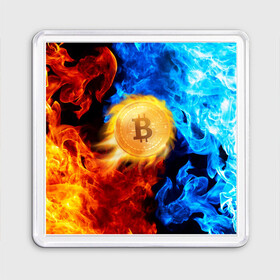 Магнит 55*55 с принтом БИТКОИН | BITCOIN FIRE в городе Новоалтайск, Пластик | Размер: 65*65 мм; Размер печати: 55*55 мм | bitcoin | blockchain | btc | cardano | crypto | ethereum | polkadot | tether | xrp | бинанс | биткоин | блокчейн | валюта | деньги | криптовалюта | майнер | майнинг | цифровая валюта | цифровое золото | эфир