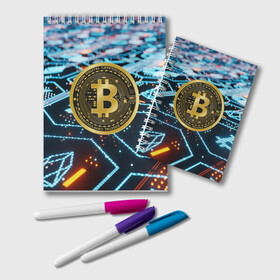 Блокнот с принтом БИТКОИН | BITCOIN в городе Новоалтайск, 100% бумага | 48 листов, плотность листов — 60 г/м2, плотность картонной обложки — 250 г/м2. Листы скреплены удобной пружинной спиралью. Цвет линий — светло-серый
 | bitcoin | blockchain | btc | cardano | crypto | ethereum | polkadot | tether | xrp | бинанс | биткоин | блокчейн | валюта | деньги | криптовалюта | майнер | майнинг | цифровая валюта | цифровое золото | эфир