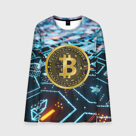 Мужской лонгслив 3D с принтом БИТКОИН | BITCOIN в городе Новоалтайск, 100% полиэстер | длинные рукава, круглый вырез горловины, полуприлегающий силуэт | Тематика изображения на принте: bitcoin | blockchain | btc | cardano | crypto | ethereum | polkadot | tether | xrp | бинанс | биткоин | блокчейн | валюта | деньги | криптовалюта | майнер | майнинг | цифровая валюта | цифровое золото | эфир