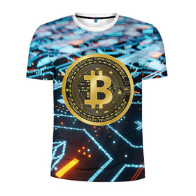 Мужская футболка 3D спортивная с принтом БИТКОИН | BITCOIN в городе Новоалтайск, 100% полиэстер с улучшенными характеристиками | приталенный силуэт, круглая горловина, широкие плечи, сужается к линии бедра | bitcoin | blockchain | btc | cardano | crypto | ethereum | polkadot | tether | xrp | бинанс | биткоин | блокчейн | валюта | деньги | криптовалюта | майнер | майнинг | цифровая валюта | цифровое золото | эфир