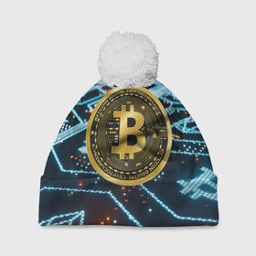 Шапка 3D c помпоном с принтом БИТКОИН | BITCOIN в городе Новоалтайск, 100% полиэстер | универсальный размер, печать по всей поверхности изделия | bitcoin | blockchain | btc | cardano | crypto | ethereum | polkadot | tether | xrp | бинанс | биткоин | блокчейн | валюта | деньги | криптовалюта | майнер | майнинг | цифровая валюта | цифровое золото | эфир