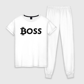 Женская пижама хлопок с принтом БИТКОИН ДЕД | BITCOIN BOSS в городе Новоалтайск, 100% хлопок | брюки и футболка прямого кроя, без карманов, на брюках мягкая резинка на поясе и по низу штанин | bitcoin | blockchain | btc | cardano | crypto | ethereum | polkadot | tether | xrp | бинанс | биткоин | блокчейн | валюта | деньги | криптовалюта | майнер | майнинг | цифровая валюта | цифровое золото | эфир
