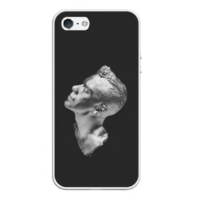 Чехол для iPhone 5/5S матовый с принтом Черно белая Голова в городе Новоалтайск, Силикон | Область печати: задняя сторона чехла, без боковых панелей | голова | человек | черно белое | черное
