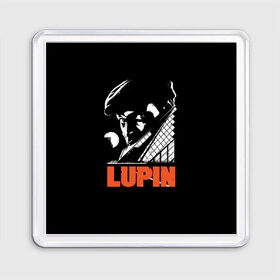 Магнит 55*55 с принтом Lupin - Сериал Люпен в городе Новоалтайск, Пластик | Размер: 65*65 мм; Размер печати: 55*55 мм | lupin | netflix | детектив | логотип | люпен | люпин | люпэн | мужской | нетфликс | омар си | подарок | портрет | сериал | черный