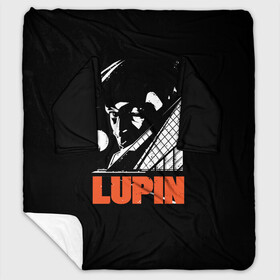 Плед с рукавами с принтом Lupin - Сериал Люпен в городе Новоалтайск, 100% полиэстер | Закругленные углы, все края обработаны. Ткань не мнется и не растягивается. Размер 170*145 | lupin | netflix | детектив | логотип | люпен | люпин | люпэн | мужской | нетфликс | омар си | подарок | портрет | сериал | черный