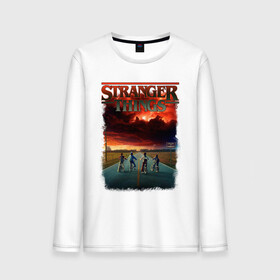 Мужской лонгслив хлопок с принтом Stranger Things в городе Новоалтайск, 100% хлопок |  | friend dont lie | friends dont lie | morning are for coffee and contemplation | stranger things | stranger things 2 | stranger things 3 | stranger things logo | stranger things лого | друзья не лгут | очень странные дела | очень странные дела лого