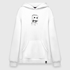 Худи SuperOversize хлопок с принтом Little Nightmares 2 в городе Новоалтайск, 70% хлопок, 30% полиэстер, мягкий начес внутри | карман-кенгуру, эластичная резинка на манжетах и по нижней кромке, двухслойный капюшон
 | little nightmares 2 | герой | игра | литл найтмер | персонаж