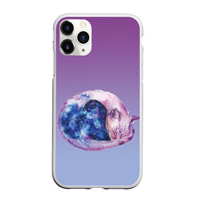 Чехол для iPhone 11 Pro Max матовый с принтом кот звездное небо спит в городе Новоалтайск, Силикон |  | Тематика изображения на принте: акварель | вселенная | галактика | звездное небо | звезды | клубочек | кот | кошка | магия | ночь | свернувшись | сны | спит | туманность | фантазии