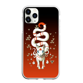 Чехол для iPhone 11 Pro Max матовый с принтом Длиннохвостая лисица Инари в городе Новоалтайск, Силикон |  | Тематика изображения на принте: fox | аниме | высший дух | градиент | длиннохвостая | дух | инари | кицунэ | лиса | лисица | треугольники
