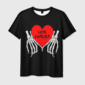 Мужская футболка 3D с принтом LOVE FOREVER | ЛЮБОВЬ НАВСЕГДА в городе Новоалтайск, 100% полиэфир | прямой крой, круглый вырез горловины, длина до линии бедер | 14 | 8 | day | dead | death | forever | girl | girls | hearts | heat | love | lovers | valentine | valentines | валентина | девушка | день | до | любовь | марта | навсегда | пара | парень | святого | сердечко | сердце | смерь | феврал