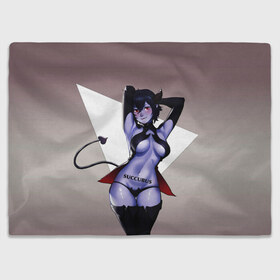 Плед 3D с принтом Succubus в городе Новоалтайск, 100% полиэстер | закругленные углы, все края обработаны. Ткань не мнется и не растягивается | девушка | демон | мифология