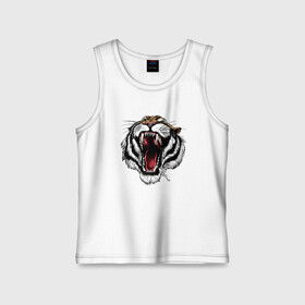 Детская майка хлопок с принтом TIGER в городе Новоалтайск,  |  | animal | beast | cat | cute | fluffy | hunter | lion | lion cub | lion king | mane | predator | red | tail | tiger | yellow | большая кошка | голова тигра | грива | животное | зверь | король лев | кот | милый | охотник | пушистый | тигр | тиг