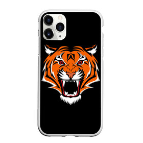 Чехол для iPhone 11 Pro Max матовый с принтом ТИГР оскал в городе Новоалтайск, Силикон |  | Тематика изображения на принте: animal | beast | cat | cute | fluffy | hunter | lion | lion cub | lion king | mane | predator | red | tail | tiger | yellow | большая кошка | голова тигра | грива | животное | зверь | король лев | кот | милый | охотник | пушистый | тигр | тиг