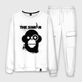 Мужской костюм хлопок с принтом THE SIMIAN | GTA в городе Новоалтайск, 100% хлопок | на свитшоте круглая горловина, мягкая резинка по низу. Брюки заужены к низу, на них два вида карманов: два “обычных” по бокам и два объемных, с клапанами, расположенные ниже линии бедра. Брюки с мягкой трикотажной резинкой на поясе и по низу штанин. В поясе для дополнительного комфорта — широкие завязки | 4 | 5 | five | games | grand theft auto | gta | gta v | los santos | online | rockstar | san andreas | великое авто воровство | гта | гташка | игры | логотип | лос сантос | майкл | мафия | ограбление | онлайн | пеф | рокстар | самп | сан андреас 