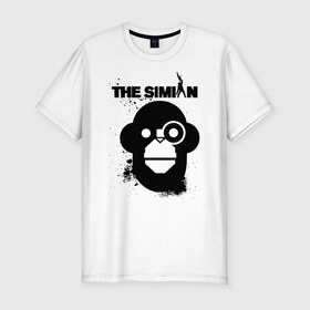 Мужская футболка хлопок Slim с принтом THE SIMIAN | GTA в городе Новоалтайск, 92% хлопок, 8% лайкра | приталенный силуэт, круглый вырез ворота, длина до линии бедра, короткий рукав | 4 | 5 | five | games | grand theft auto | gta | gta v | los santos | online | rockstar | san andreas | великое авто воровство | гта | гташка | игры | логотип | лос сантос | майкл | мафия | ограбление | онлайн | пеф | рокстар | самп | сан андреас 