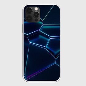 Чехол для iPhone 12 Pro Max с принтом 3D ПЛИТЫ | НЕОНОВЫЕ ПЛИТЫ в городе Новоалтайск, Силикон |  | 3d | 3д | abstraction | neon | steel | абстракция | взрыв | неон | неоновые | плиты | разлом | соты | стекло | стеклянный