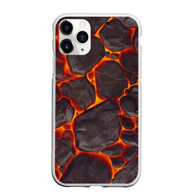 Чехол для iPhone 11 Pro матовый с принтом ЛАВА | LAVA в городе Новоалтайск, Силикон |  | Тематика изображения на принте: burnin | fire | flame | grunge | lava | lawa | гранж | земля | красная | красный | лава | неон | неоновая | огонь | паттерн | пламя | плита | плиты | природа | текстура | текстуры | трещины