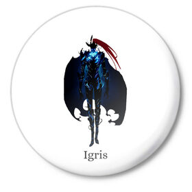 Значок с принтом Igris из Solo Leveling | Поднятие уровня в одиночку в городе Новоалтайск,  металл | круглая форма, металлическая застежка в виде булавки | igris | manga | solo leveling | игрис | икрид | манга | манхва | поднятие уровня в одиночку | теневой воин
