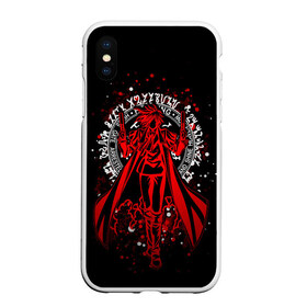 Чехол для iPhone XS Max матовый с принтом Хеллсинг в городе Новоалтайск, Силикон | Область печати: задняя сторона чехла, без боковых панелей | alucard | anime | hellsing | алукард | аниме | вампир | комиксы | манга | хеллсинг