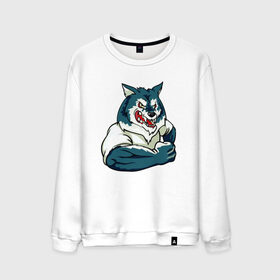 Мужской свитшот хлопок с принтом WOLF в городе Новоалтайск, 100% хлопок |  | animal | beast | cat | cute | fluffy | hunter | lion | lion cub | lion king | mane | predator | red | tail | tiger | yellow | большая кошка | голова тигра | грива | животное | зверь | король лев | кот | милый | охотник | пушистый | тигр | тиг