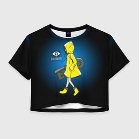 Женская футболка Crop-top 3D Little Nightmares: в городе Новоалтайск, 100% полиэстер | круглая горловина, длина футболки до линии талии, рукава с отворотами | horror | little nightmares | logo game | monster | девочка | логотипы игр | монстры | ужастики | хоррор | шестая