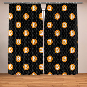 Фотошторы с принтом БИТКОИН | BITCOIN (Z) в городе Новоалтайск, Блэкаут (светозащита 90%) / Габардин (светозащита 40% | 2 полотна шириной по 145 см; Высота 200-300 см; Крепление: шторная лента (на крючки); | binance coin | bitcoin | blockchain | btc | cardano | crypto | ethereum | litecoin | polkadot | tether | xrp | биткоин | блокчейн | валюта | деньги | криптовалюта | майнер | майнинг | цифровая валюта | цифровое золото | эфир