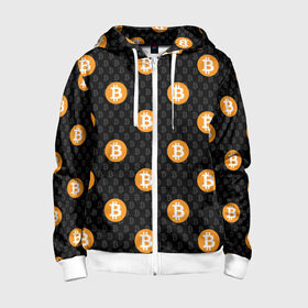 Детская толстовка 3D на молнии с принтом БИТКОИН | BITCOIN (Z) в городе Новоалтайск, 100% полиэстер |  манжеты и пояс оформлены широкой мягкой резинкой, двухслойный капюшон со шнурком для регулировки, спереди карманы и застежка-молния
 | Тематика изображения на принте: binance coin | bitcoin | blockchain | btc | cardano | crypto | ethereum | litecoin | polkadot | tether | xrp | биткоин | блокчейн | валюта | деньги | криптовалюта | майнер | майнинг | цифровая валюта | цифровое золото | эфир