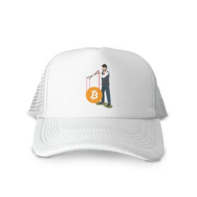 Кепка тракер с сеткой с принтом БИТКОИН | BITCOIN (Z) в городе Новоалтайск, трикотажное полотно; задняя часть — сетка | длинный козырек, универсальный размер, пластиковая застежка | binance coin | bitcoin | blockchain | btc | cardano | crypto | ethereum | litecoin | polkadot | tether | xrp | биткоин | блокчейн | валюта | деньги | криптовалюта | майнер | майнинг | цифровая валюта | цифровое золото | эфир