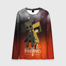 Мужской лонгслив 3D с принтом Little Nightmares 2 в городе Новоалтайск, 100% полиэстер | длинные рукава, круглый вырез горловины, полуприлегающий силуэт | little nightmares | игра | страшилка | страшная игра | ужас | хоррор