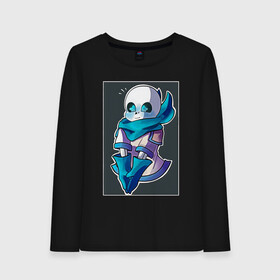 Женский лонгслив хлопок с принтом Undertale. AU.  в городе Новоалтайск, 100% хлопок |  | андертейл | арт | главный персонаж | игра | параллельная вселенная | санс | ундертейл