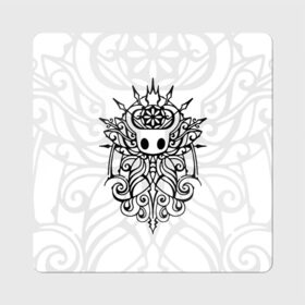 Магнит виниловый Квадрат с принтом HOLLOW KNIGHT | ХОЛЛОУ НАЙТ в городе Новоалтайск, полимерный материал с магнитным слоем | размер 9*9 см, закругленные углы | Тематика изображения на принте: grimm | hallounest | heart of nightmare | hollow knight | hornet | knight | quirrell | silksong | гримм | квиррел | рыцарь | халлоунест | холлоу найт | хорнет